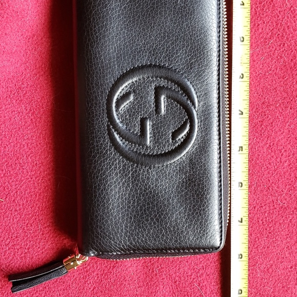 GUCCI Clutch Soho Leather Zip Around Wallet - Picture 4 of 4